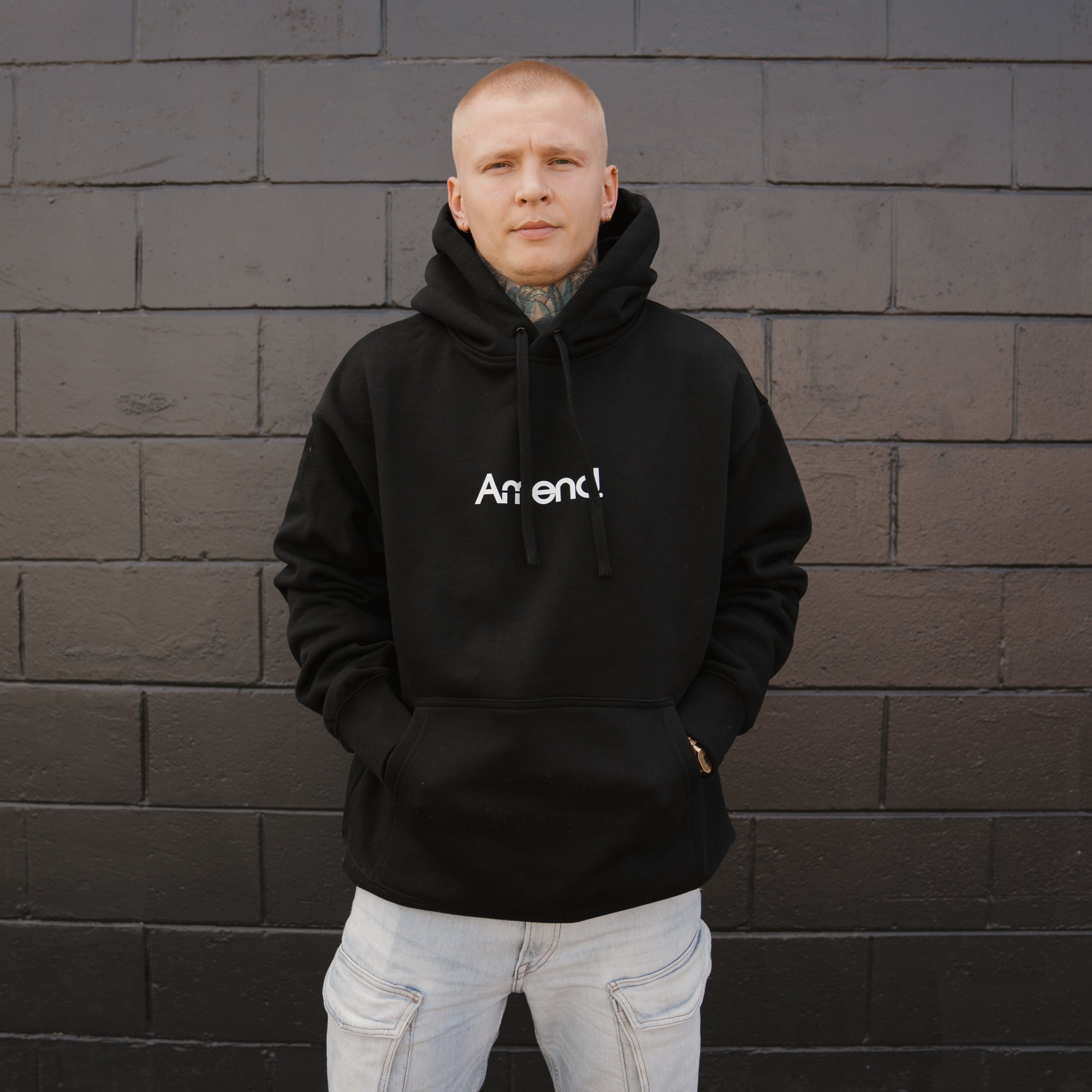 Heavy Staple Hoodie Black