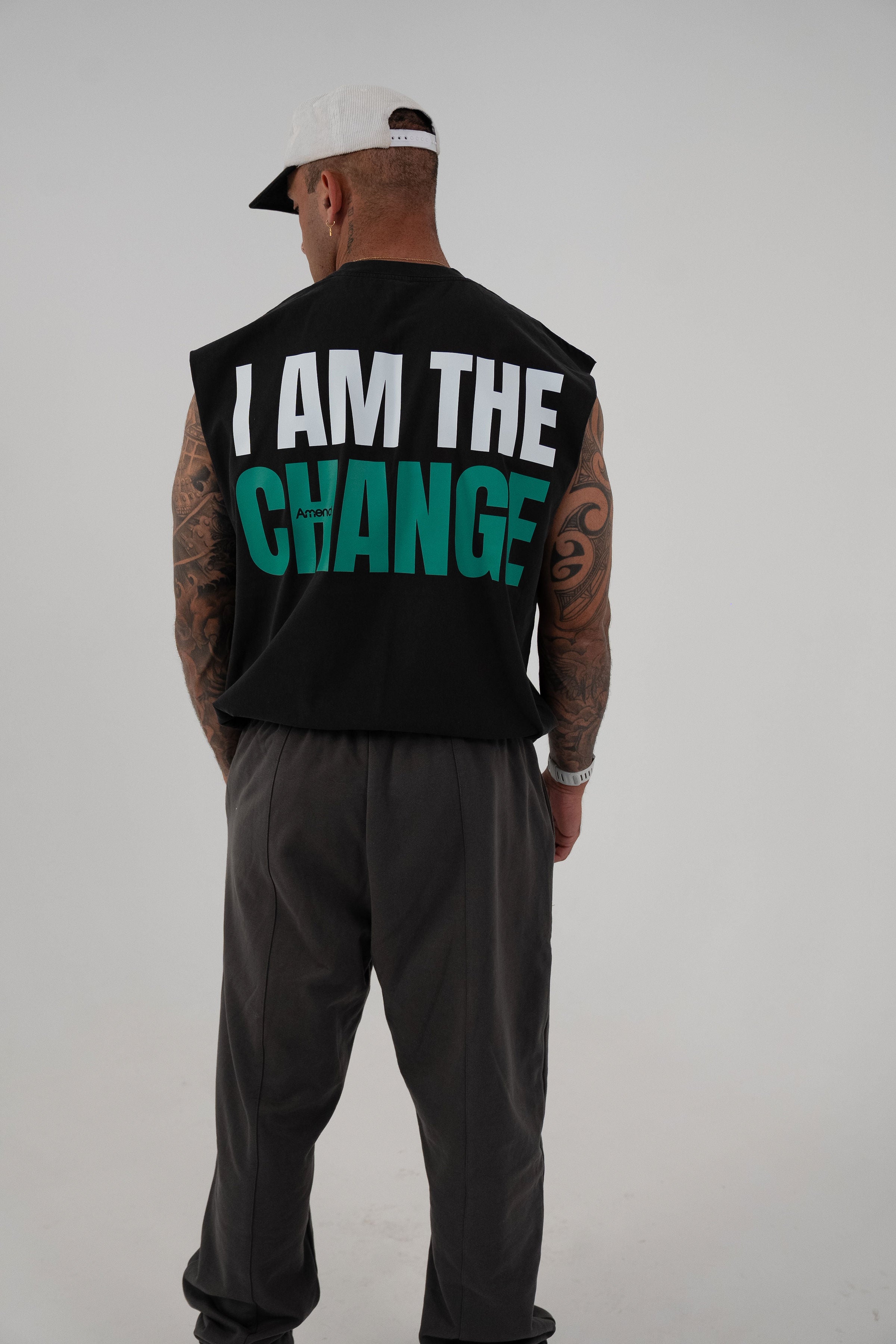 'I Am The Change' Black Singlet