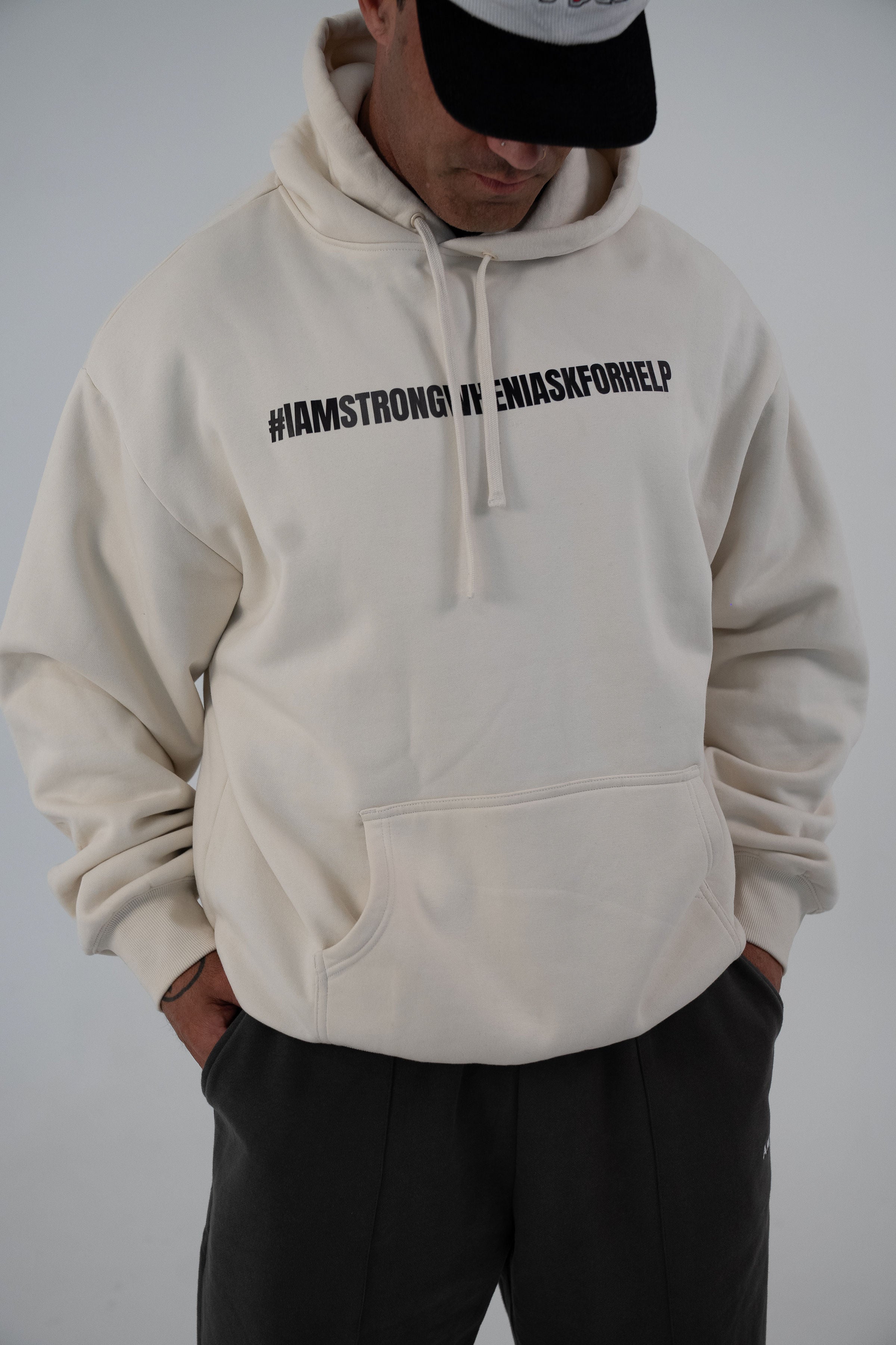 'I Am The Change' Cream Hoodie
