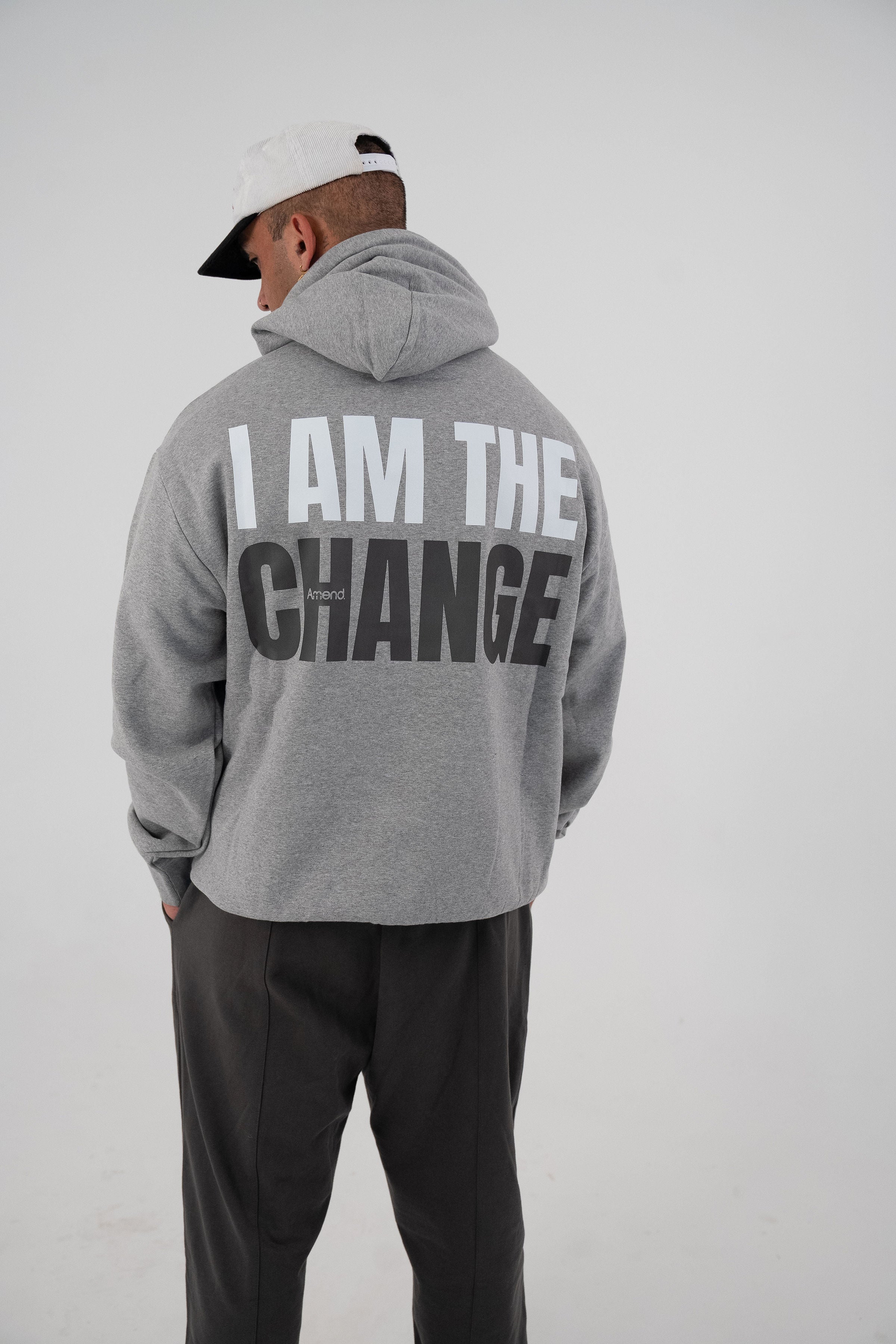 'I Am The Change' Grey Hoodie